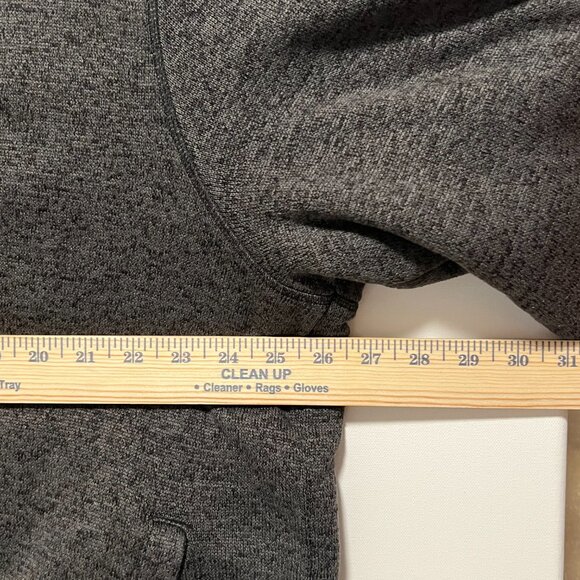 Orvis Sweater Fleece Lined Sherpa 1/4 Zip Pullover Gray Outdoor Men's size XXL - Picture 6 of 8